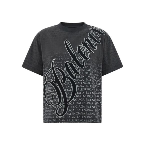 Balenciaga Tops - Balenciaga Women's Cursive T-Shirt